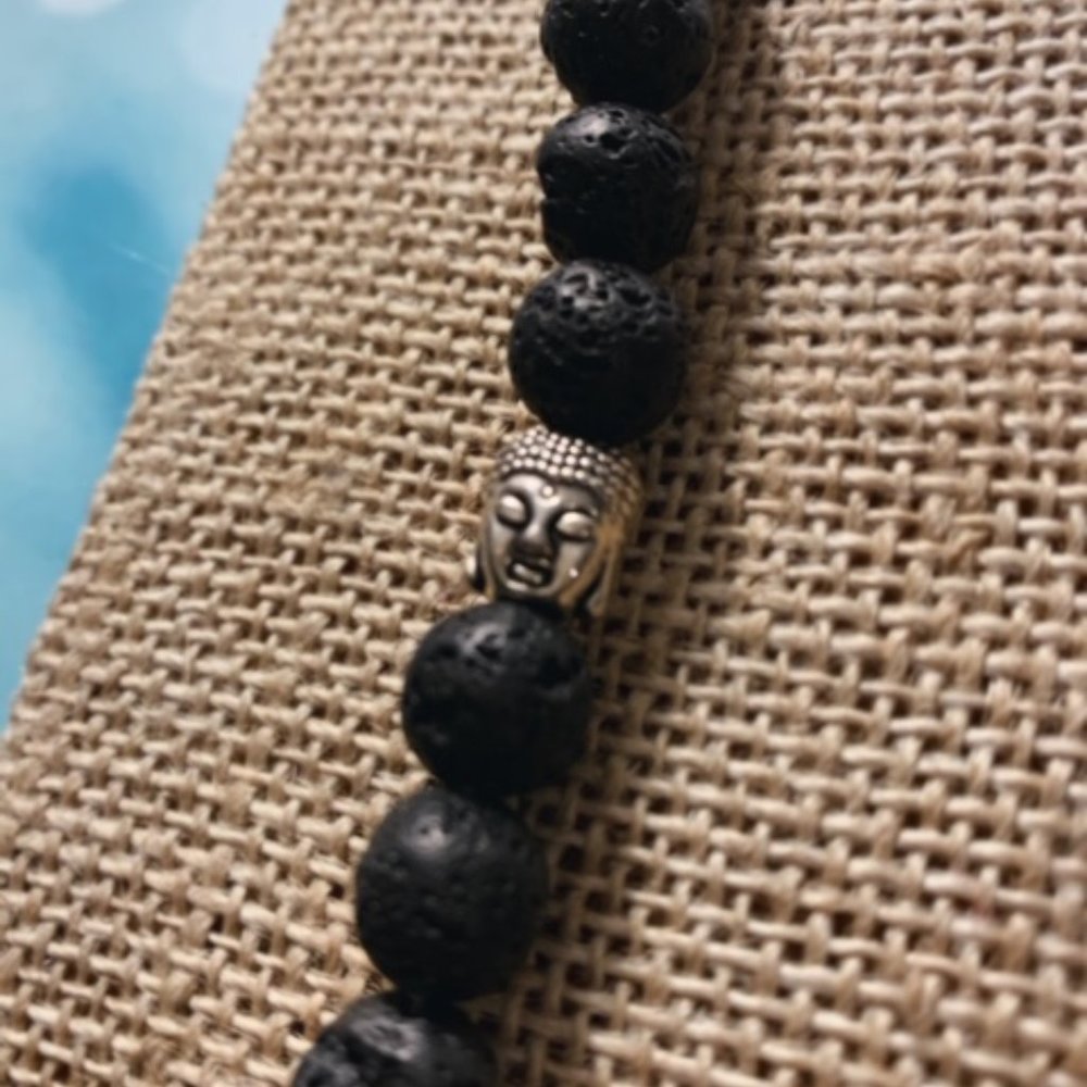 Lava Stone Buddha Aromatherapy Bracelet